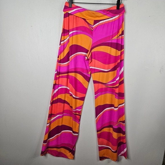 Trina Turk Vivid Vista Swim Pant M? S? Pink Orange Cover Up - Picture 7 of 9